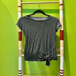Dark Gray Tied T-Shirt Art Class Medium 7/8